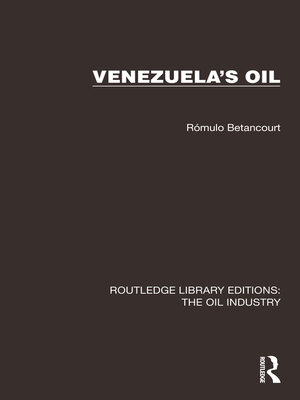 cover image of Venezuela's Oil